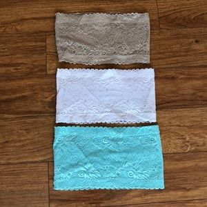 Bandeau Lace Trio